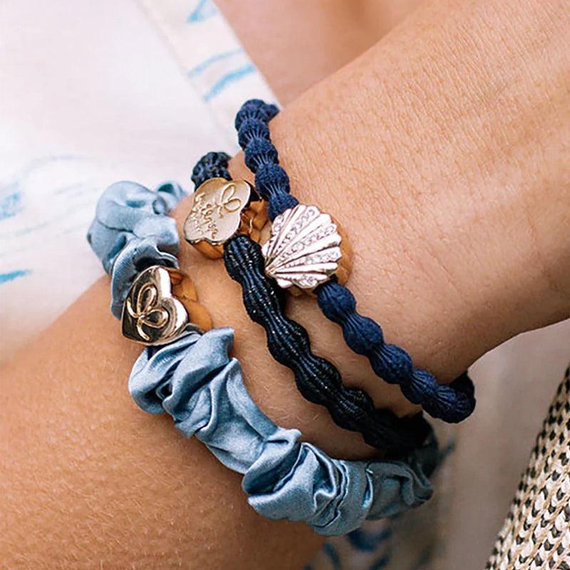 Hair/ Wrist Band Set - Denim Days - 3pcs - Waha Lifestyle