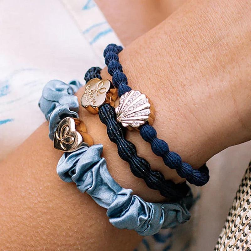 Hair/ Wrist Band Set - Denim Days - 3pcs - Waha Lifestyle