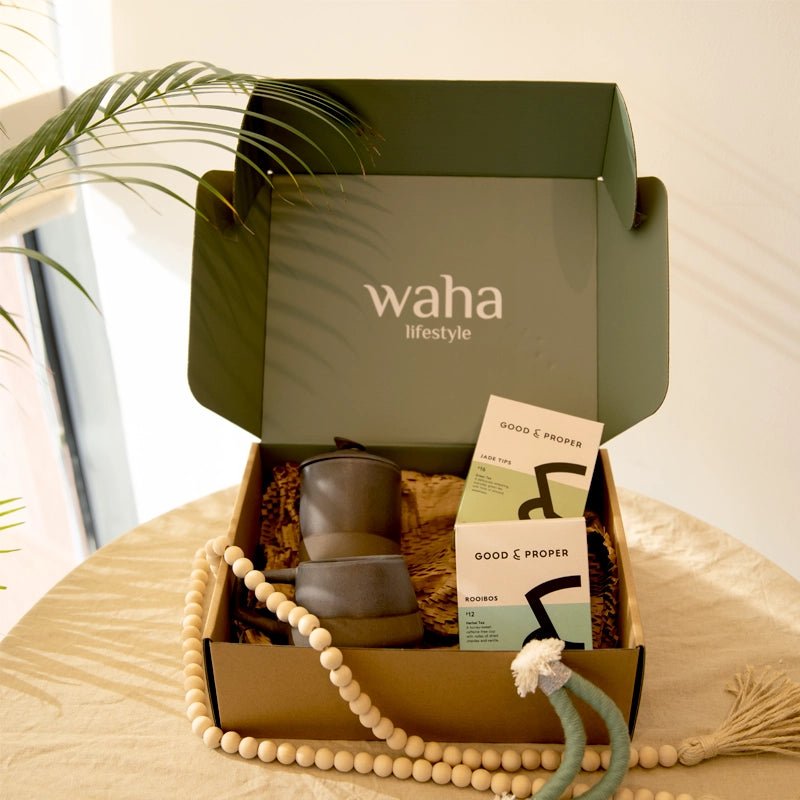 Waha Lifestyle Hand - Crafted Teas &amp; Mug Neqsa - Waha Lifestyle