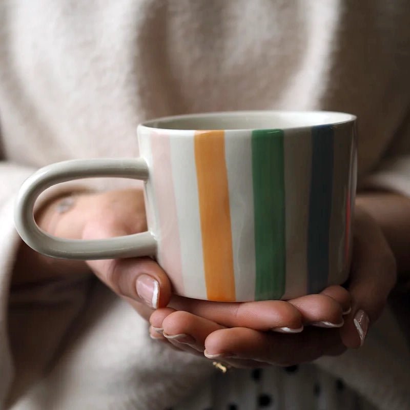 Hand - painted Glazed Ceramic Mug - Waha Lifestyle