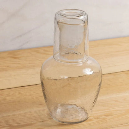 Handcrafted Pebble Glass Bedside Water Carafe Set - Waha Lifestyle