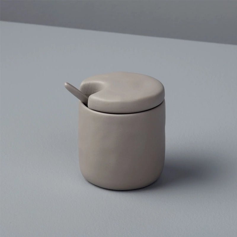 Handcrafted Tam Stoneware Sugar Storage Container - Waha Lifestyle