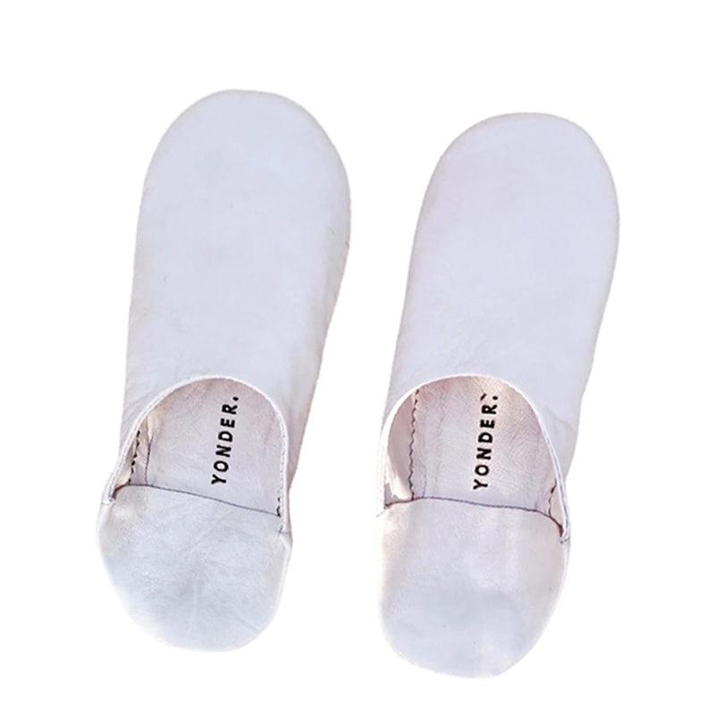 Handmade Babouche Leather Slippers - Nude - Waha Lifestyle