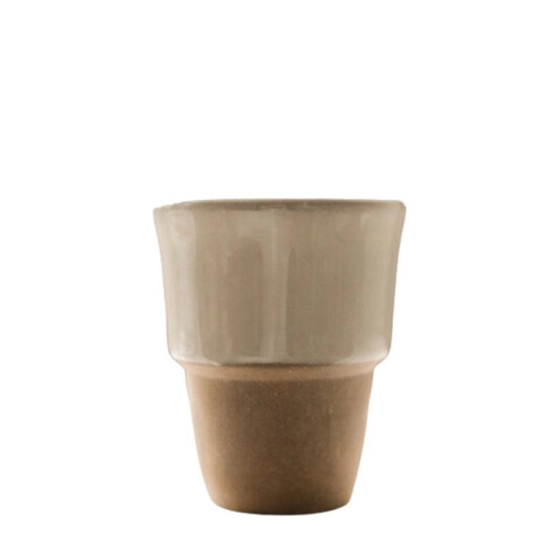 Handmade Stoneware Coffee Beaker - Milk White - Waha Lifestyle