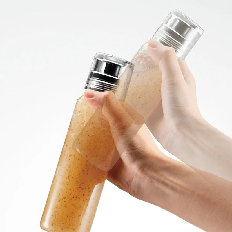 Slim Heatproof Glass Dressing Bottle with Non-Drip Spout - 250ml, Black