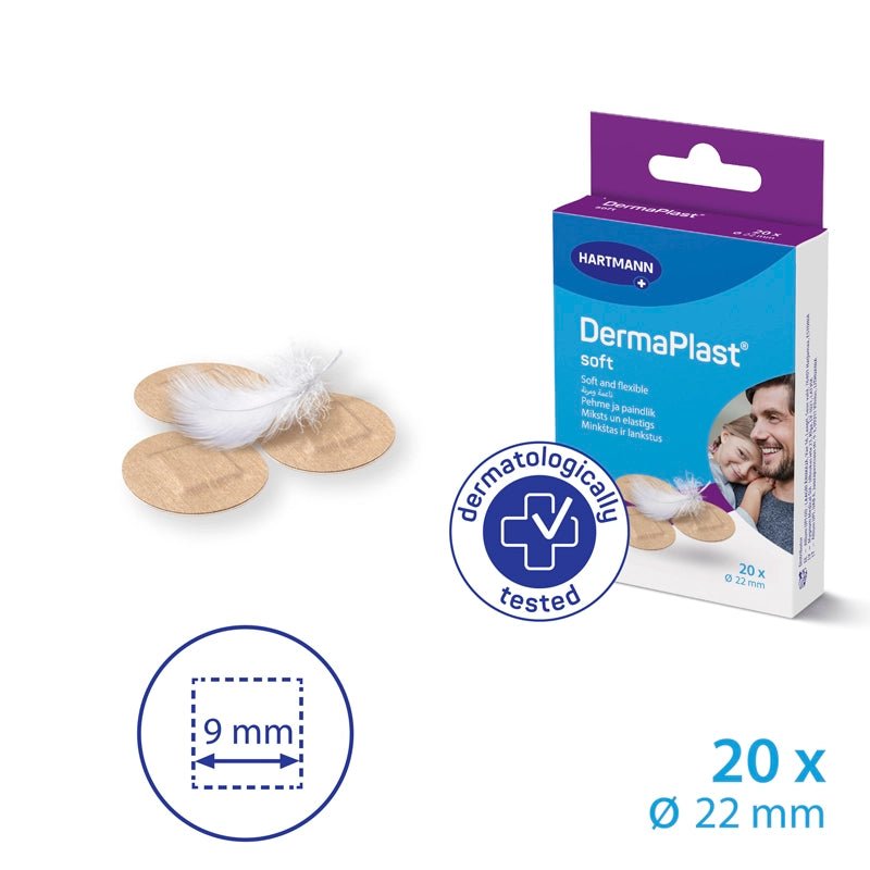 Hartmann Dermaplast Sensitive Spots Plaster 22mm - 20pcs - Waha Lifestyle