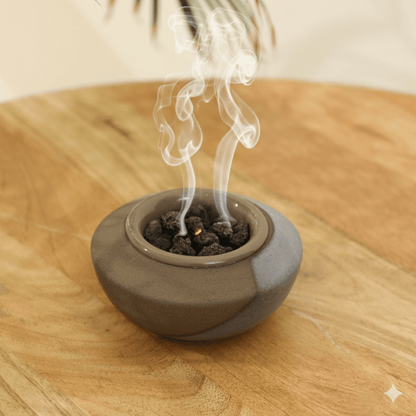 HAWA Opia Hand - glazed Ceramic Incense Burner in Kuwait - Waha Lifestyle