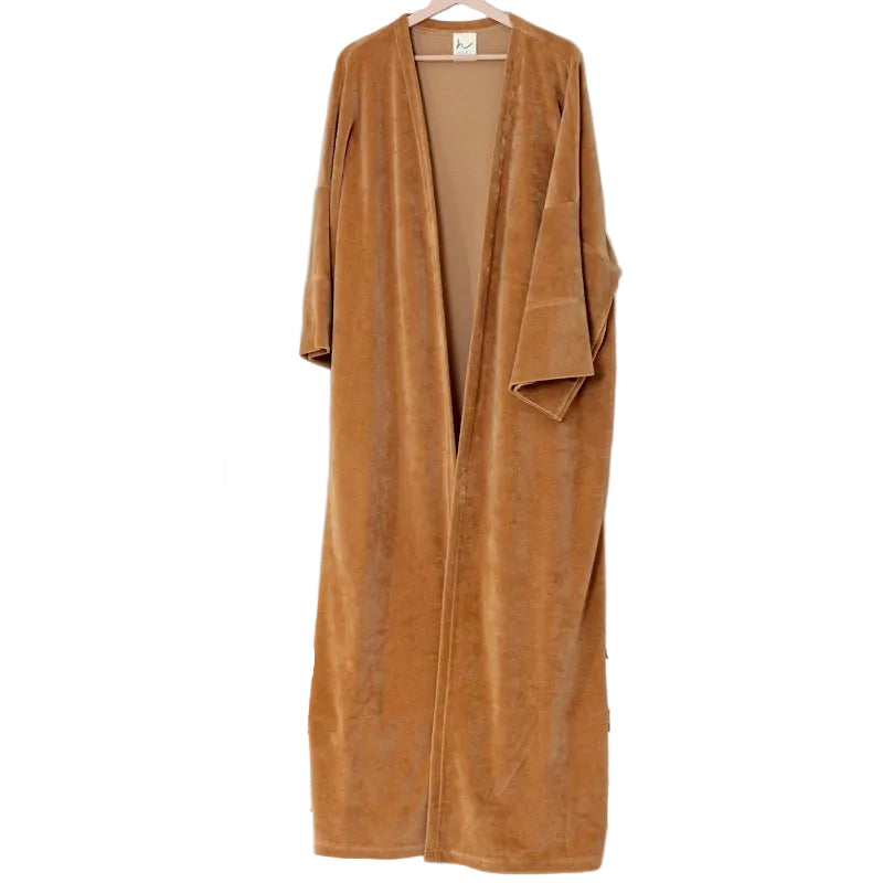 HAWA Velvet Kimono Set - Terracotta in Kuwait - Waha Lifestyle