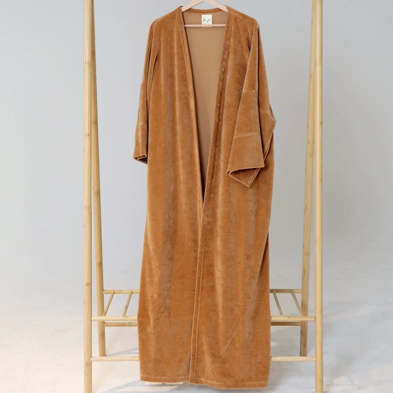 HAWA Velvet Kimono Set - Terracotta in Kuwait - Waha Lifestyle