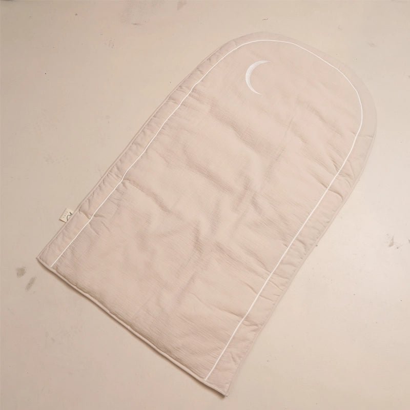 Girls’ Cotton Prayer Mat - Organic Cotton, Ages 7–12 - Taupe