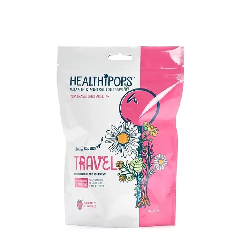 Travel Sickness Lollipops For Kids - Raspberry Flavour