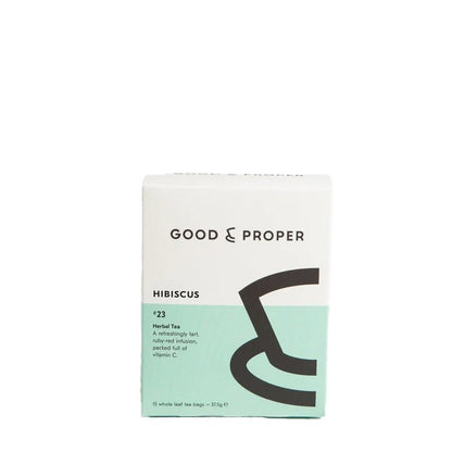 GOOD &amp; PROPER TEA Hibiscus Caffeine - free Herbal Tea - 15bags - Waha Lifestyle