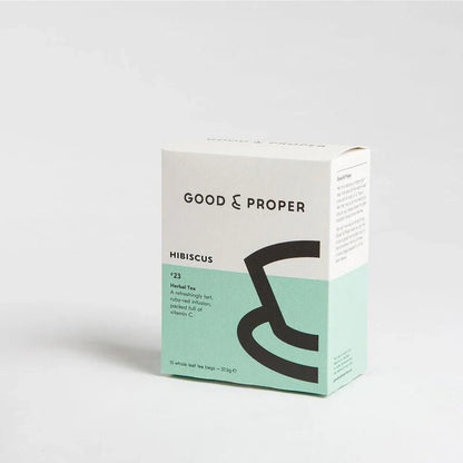 GOOD &amp; PROPER TEA Hibiscus Caffeine - free Herbal Tea - 15bags - Waha Lifestyle