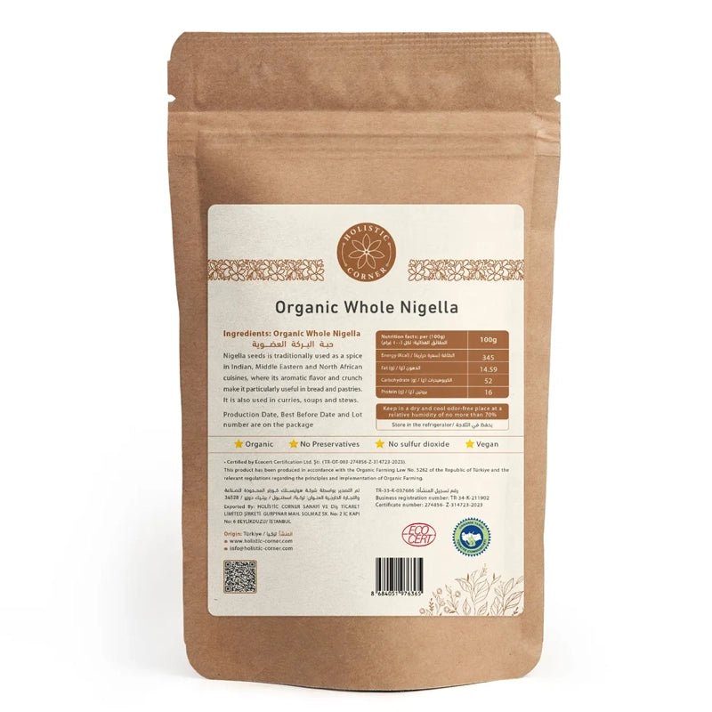 Organic Whole Nigella (Black Seeds) - 85g