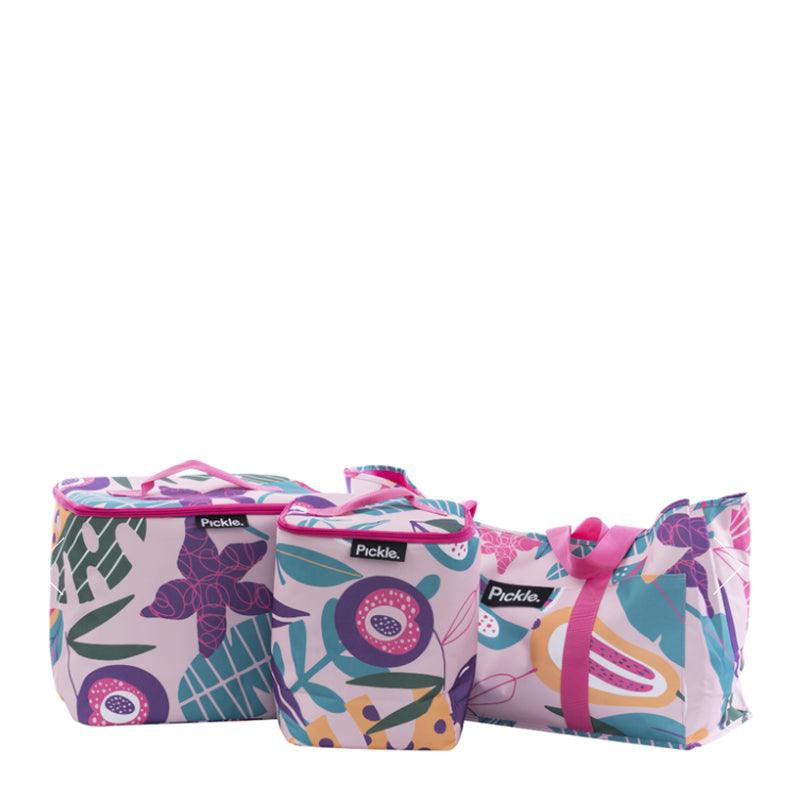 Hottentots 3 - in - 1 Water - Resistant Picnic Bag Set - Fig Print - Waha Lifestyle