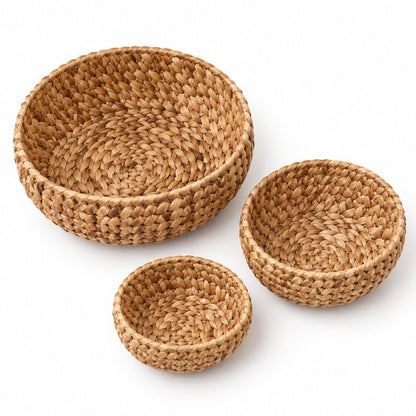 HOUSE DOCTOR Handwoven Storage Basket Set of 3 in Kuwait - Waha Lifestyle