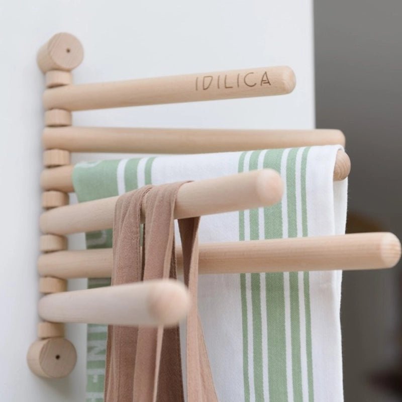 Idilica Beechwood 6 - Rail Wall Rack - Waha Lifestyle