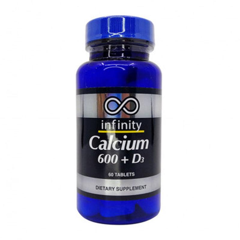 Infinity Calcium 600 +D3 Dietary Supplements - 60 Tablets - Waha Lifestyle