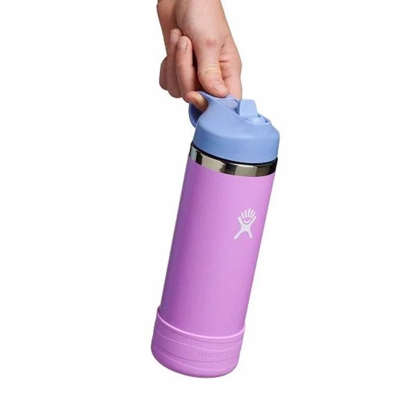 Insulated Kids Water Bottle With Wide Mouth & Straw Cap - 532ml - Waha Lifestyle