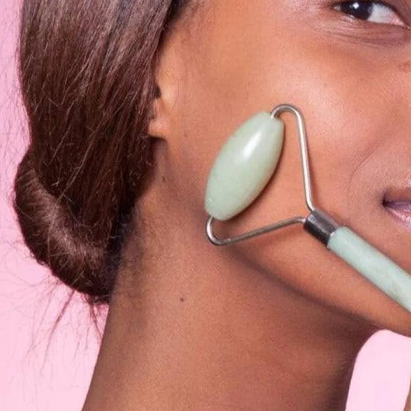 Jade Stone Facial Roller and Gua Sha Workout Set - Waha Lifestyle