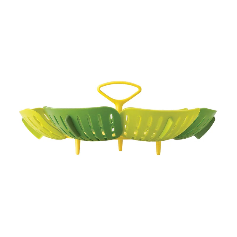 Bloom Folding Steamer Basket for Pans 18cm and Up - Green