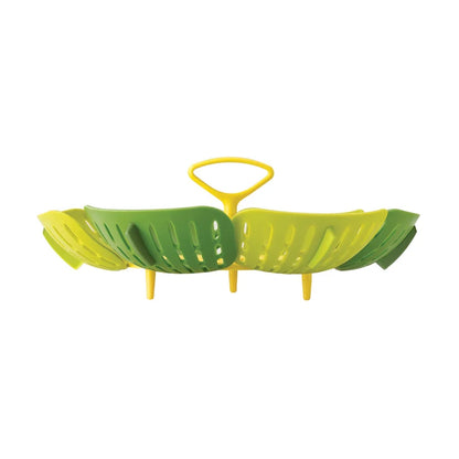 Bloom Folding Steamer Basket for Pans 18cm and Up - Green