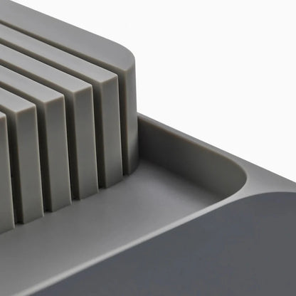 DrawerStore Compact 2-Tier Knife Organizer for 9 Knives - Grey