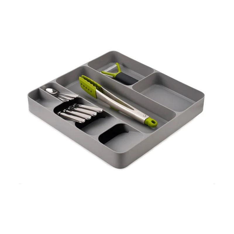 DrawerStore Cutlery, Utensil &amp; Gadget Drawer Organizer - Grey