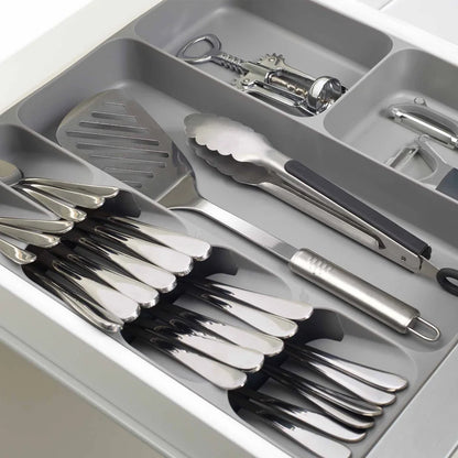 DrawerStore Cutlery, Utensil &amp; Gadget Drawer Organizer - Grey