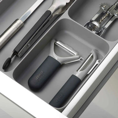 DrawerStore Cutlery, Utensil &amp; Gadget Drawer Organizer - Grey