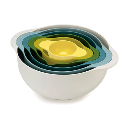Duo Nesting Food Preparation Bowl Set with Colander - 6pcs, Opal