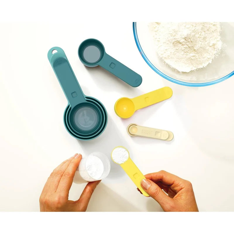 Duo Nesting Measuring Cups &amp; Spoons Set - 8pcs, Opal
