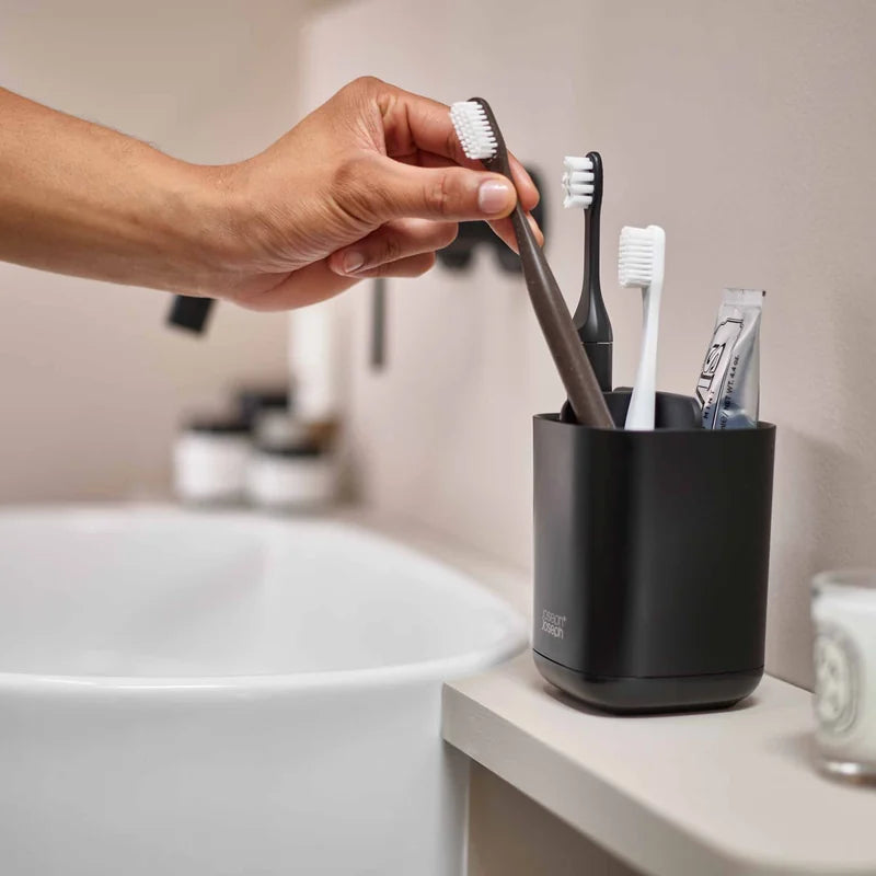 EasyStore Toothbrush &amp; Toothpaste Holder for Electric Toothbrushes - Matt Black