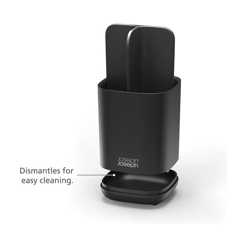 EasyStore Toothbrush &amp; Toothpaste Holder for Electric Toothbrushes - Matt Black