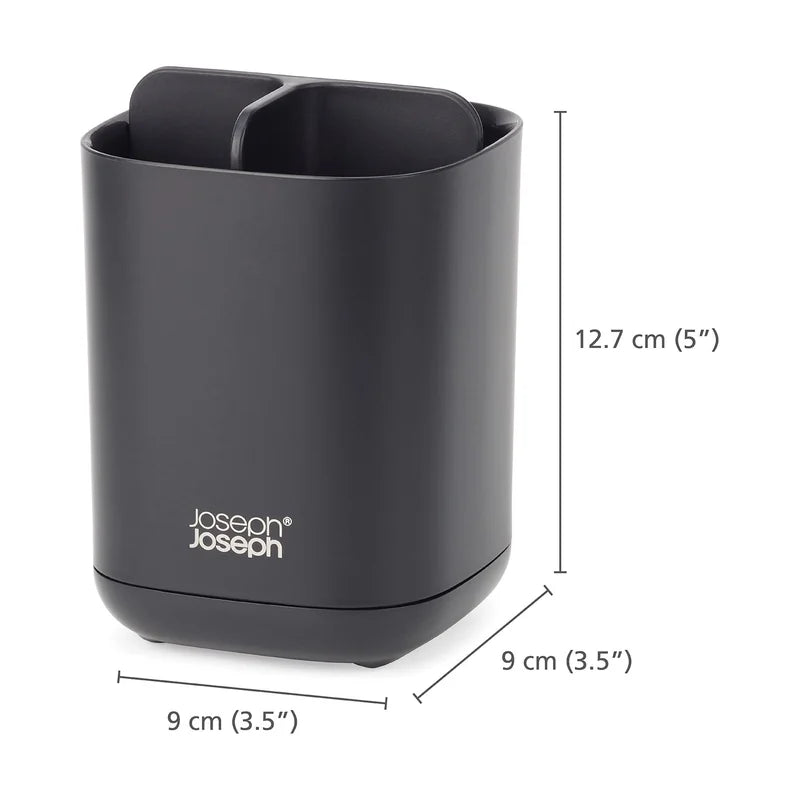 EasyStore Toothbrush &amp; Toothpaste Holder for Electric Toothbrushes - Matt Black