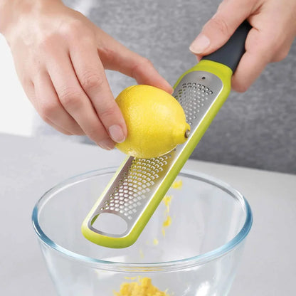 Handi-Zest Citrus Zester with Blade Wiper &amp; Protective Cover - Green