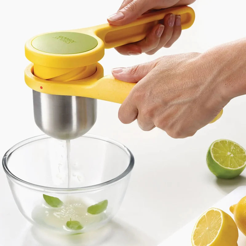 Helix Twist-Action Citrus Juicer for Lemons &amp; Limes - Yellow
