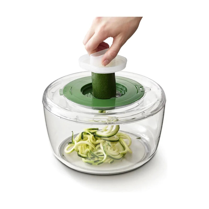 Multi-Prep 4-in-1 Salad Spinner, Spiralizer, Slicer &amp; Grater Set
