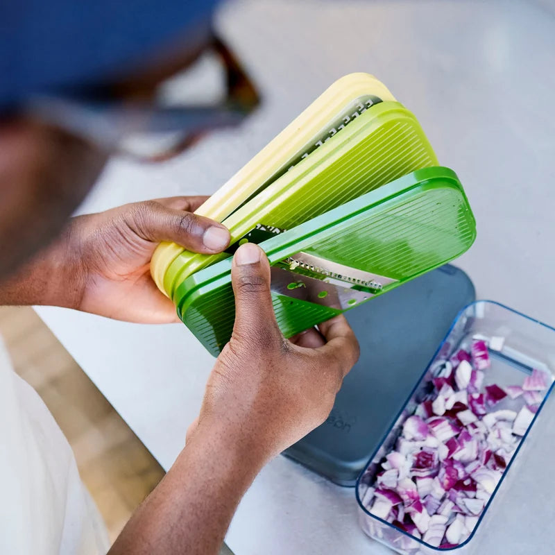 Multi-Prep Compact 4-in-1 Chopper, Grater, Slicer &amp; Julienne Set