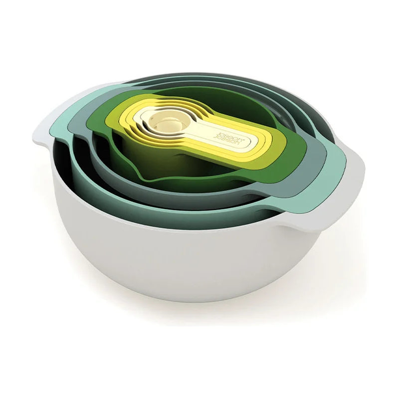 Nest 9 Plus Nesting Food Preparation Bowl Set - 9pcs, Opal