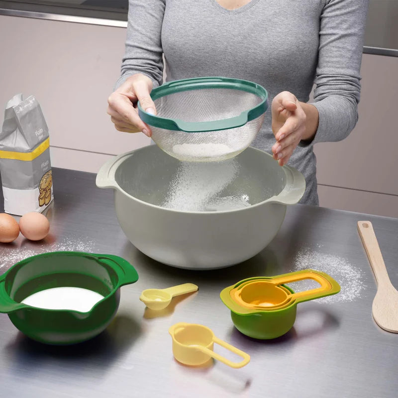 Nest 9 Plus Nesting Food Preparation Bowl Set - 9pcs, Opal