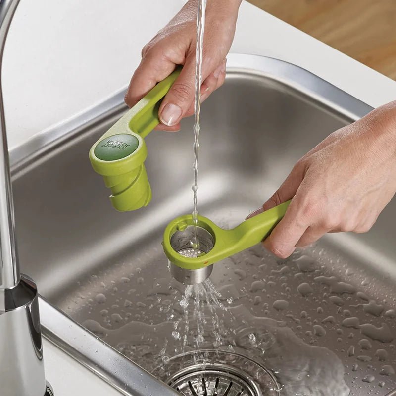 Helix Twist-Action Garlic Press - Green