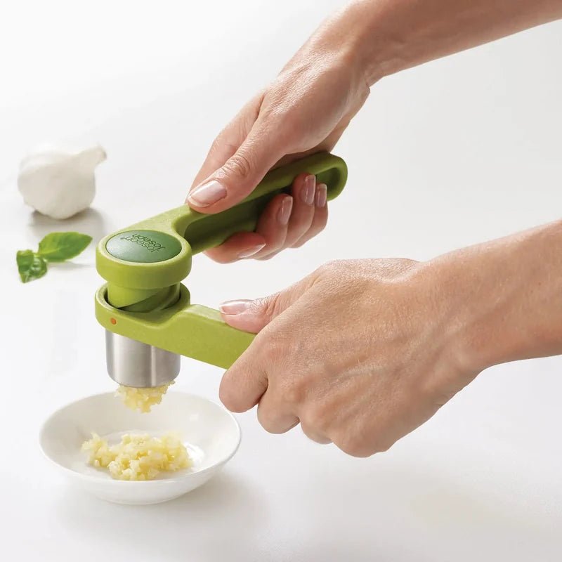 Helix Twist-Action Garlic Press - Green