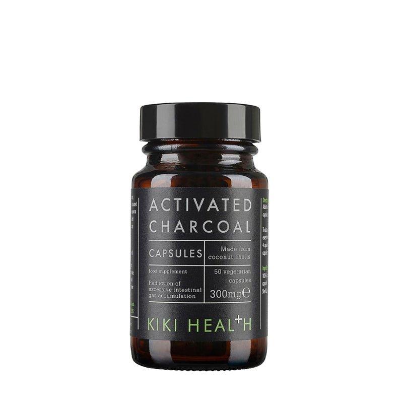 Kiki Health Activated Charcoal Vegicaps - 50 Capsules - Waha Lifestyle