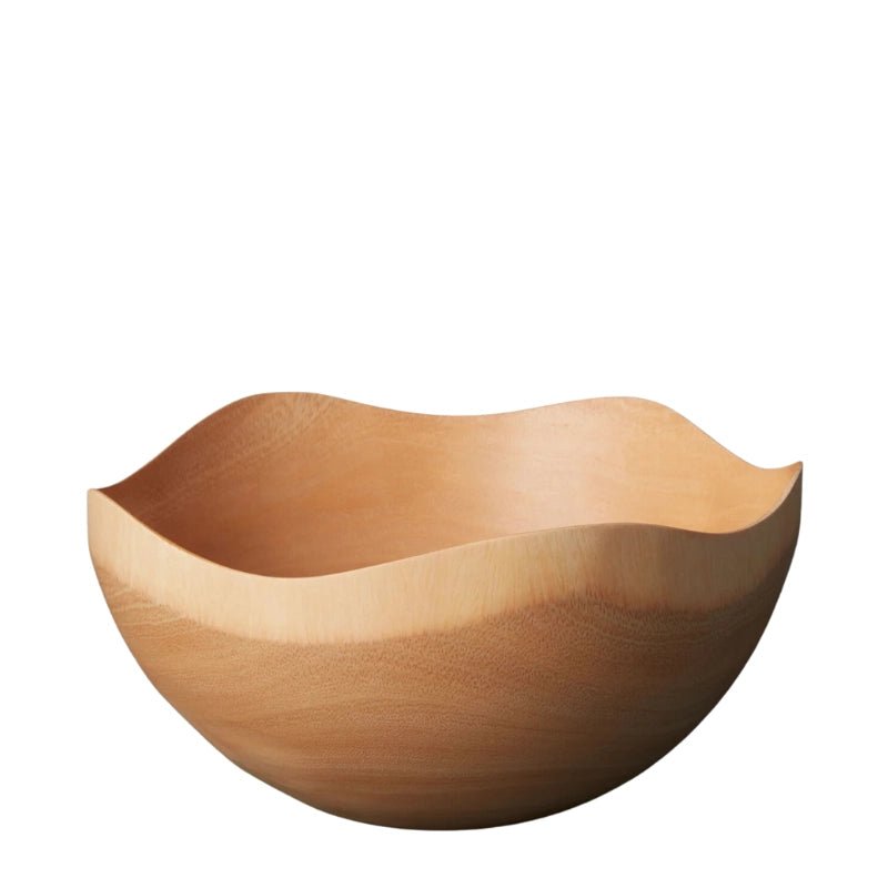 Kiln Handmade Wooden Wave Edge Bowl - Waha Lifestyle