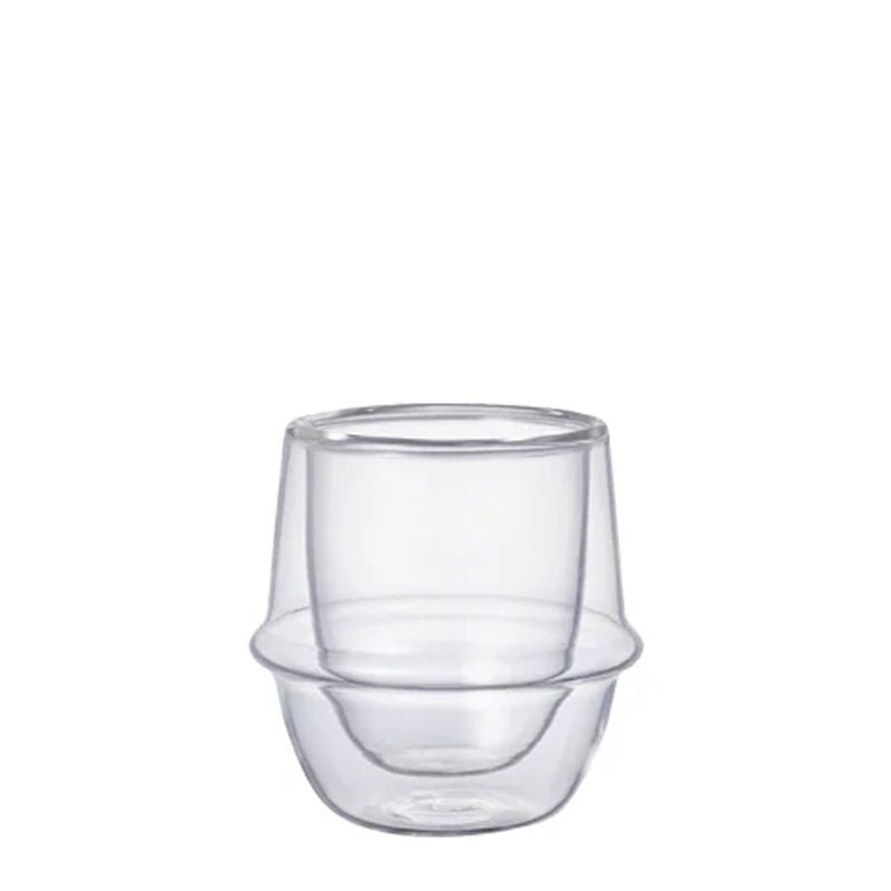 Kronos Double Wall Heat Resistant Glass Espresso Cup - 80ml