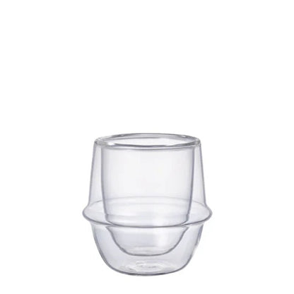 Kronos Double Wall Heat Resistant Glass Espresso Cup - 80ml