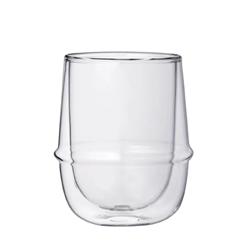 Kronos Heat-Insulated Double Wall Glass Coffee Cup - 250ml