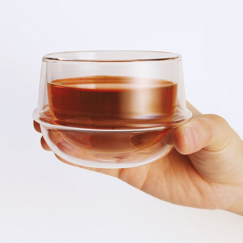 KINTO Kronos Heat-Insulated Double Wall Glass Soup Bowl - 330ml in Kuwait - Waha Lifestyle