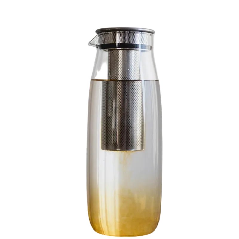 Unitea Cold Brew Glass Carafe with Lid &amp; Strainer - 1.1L